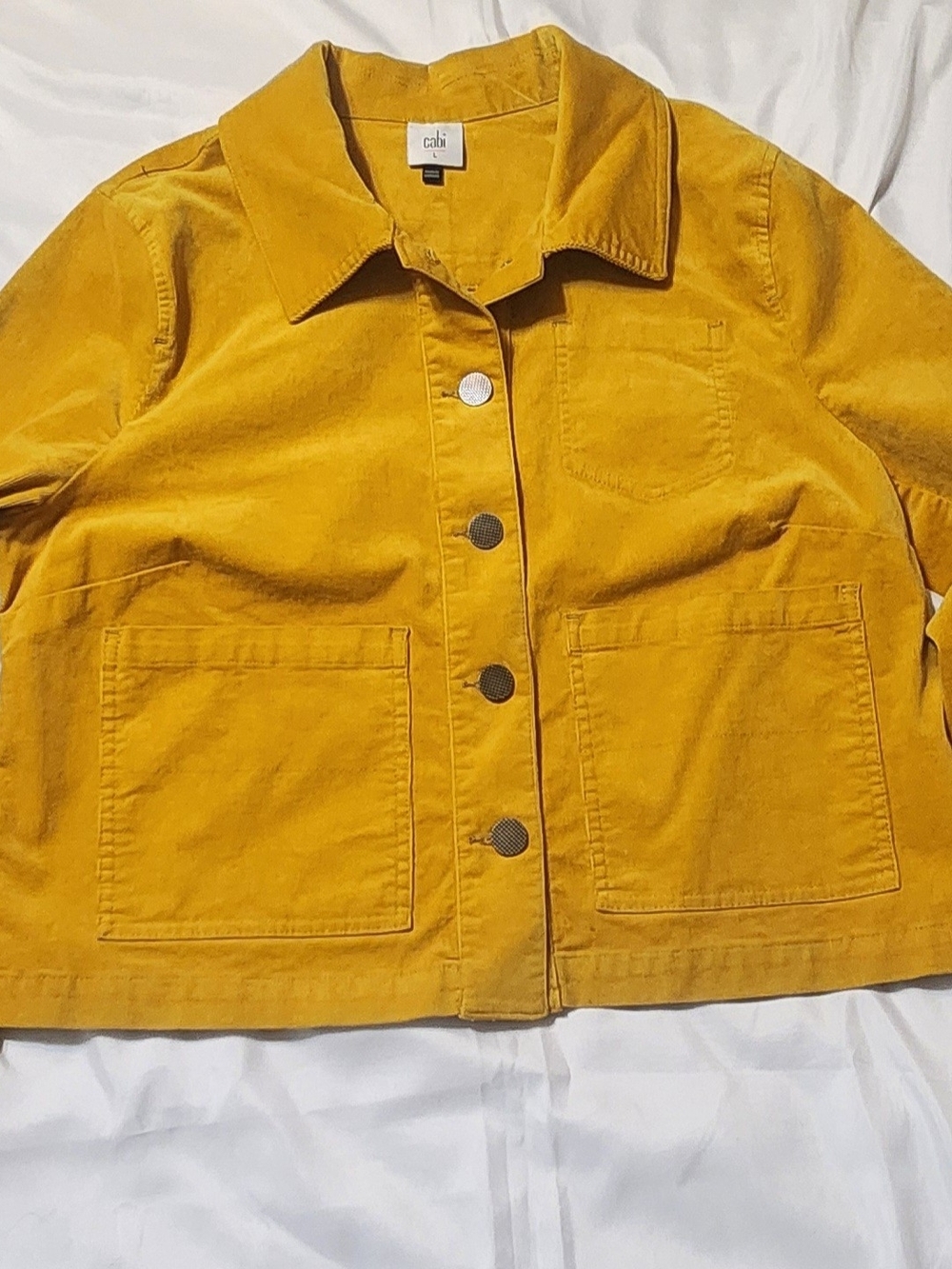 Cabi Short Corduroy Long Sleeve Jacket